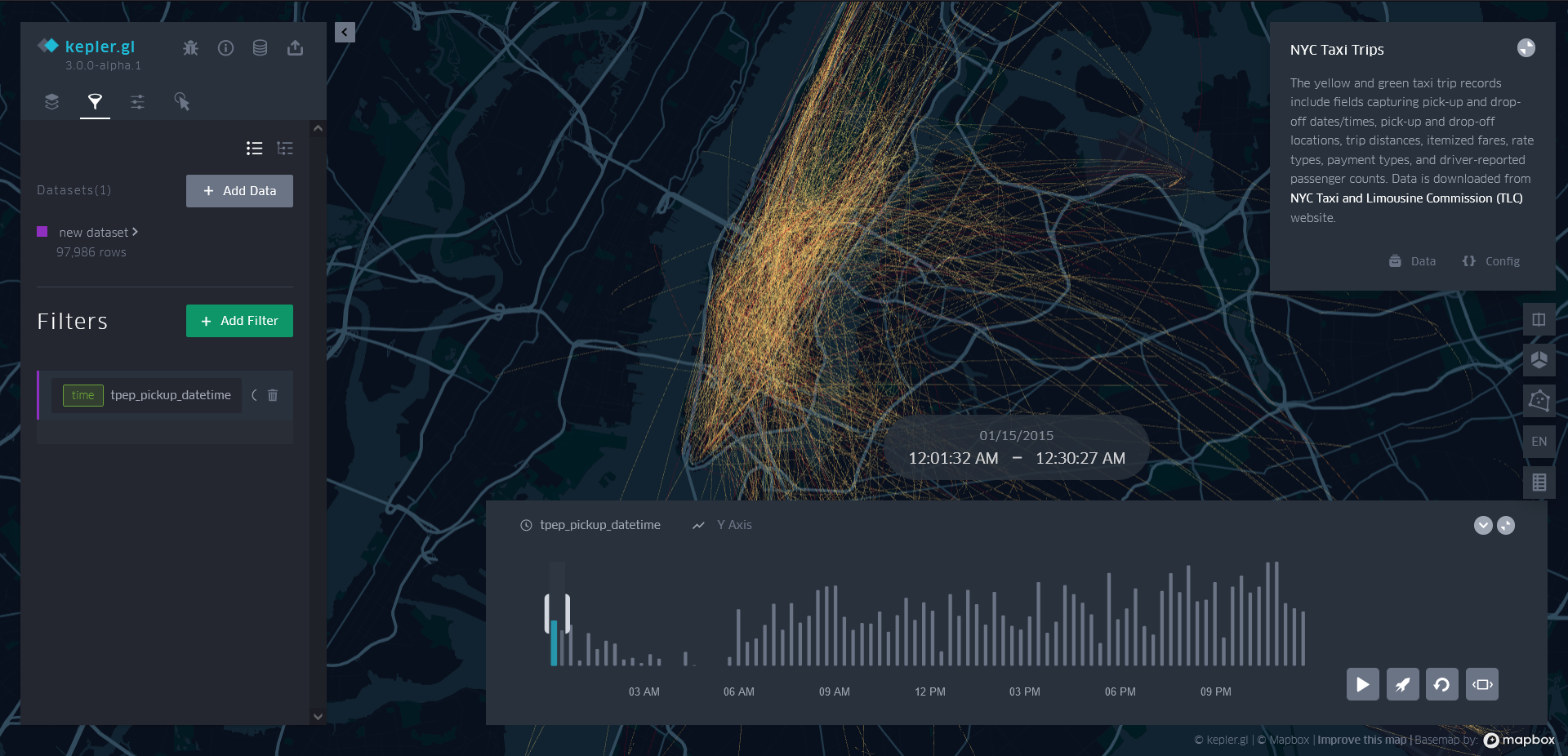 How to create a spatial-temporal animation in Kepler